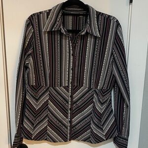 Apt. 9 Multicolor Striped women’s Shirt Jacket